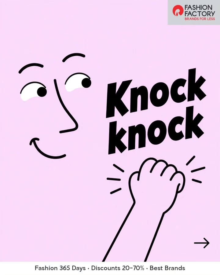 Knock knock. New looks on the block. Exchange your old clothes and make room for styles that deserve the spotlight