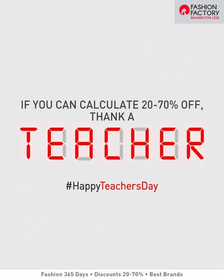 Dear teachers, your percentage lessons finally paid off