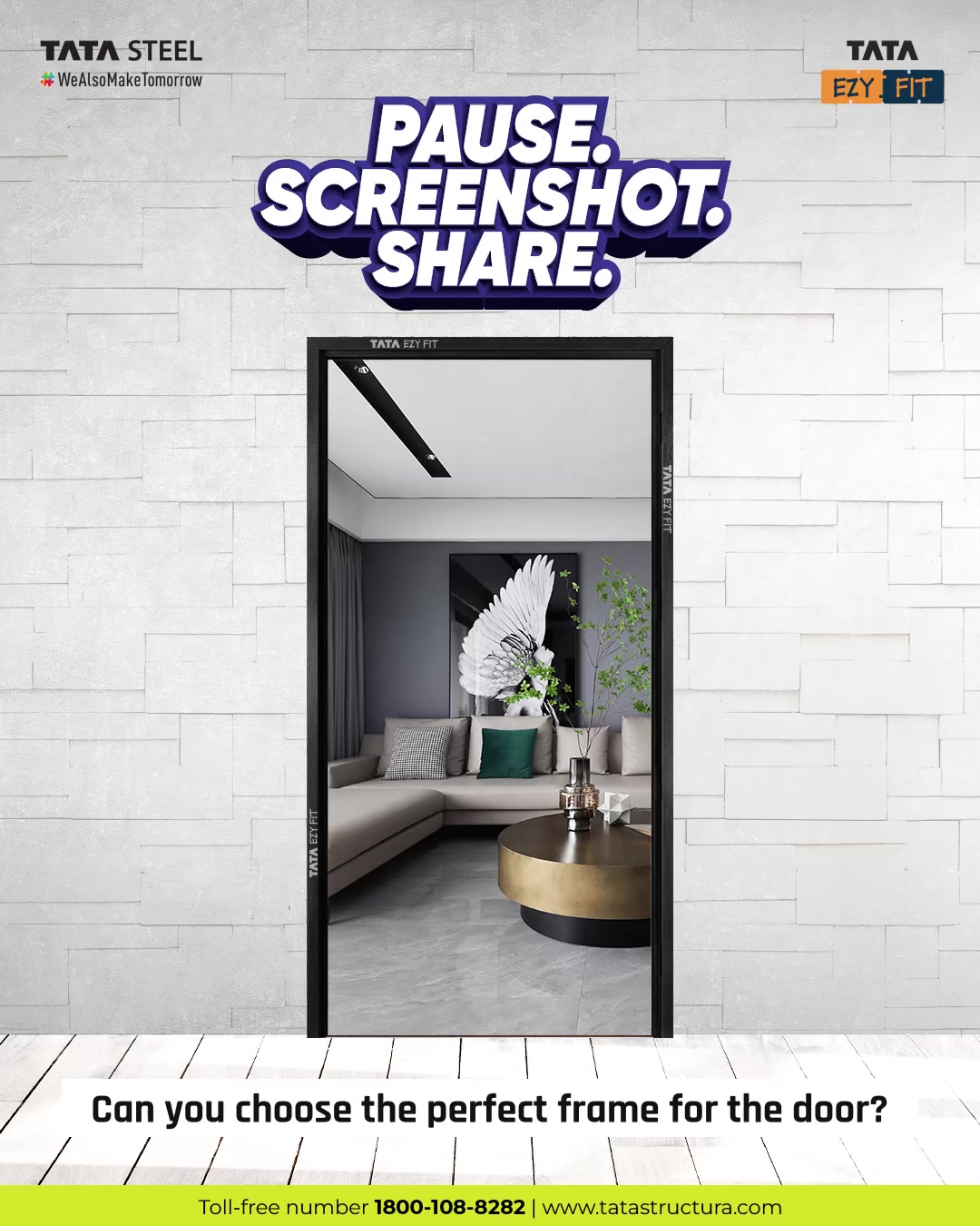 Pause the GIF at the right moment to fit the perfect frame around the door
