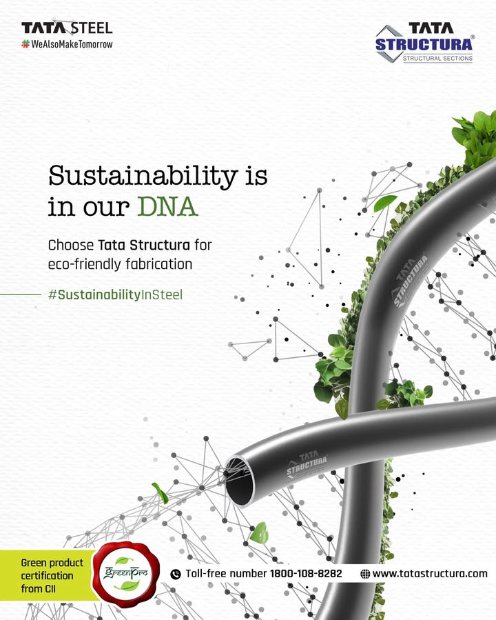 Build strong, build green Tata Structura is GreenPro certified, ensuring durability with eco friendliness for a sustainable future. YehTikega TataStructura SteelPipes GreenProCertified EcoFriendlySteel steelpipe roofing Build strong, build green Tata Structura is GreenPro certified, ensuring durability with eco friendliness for a sustai...