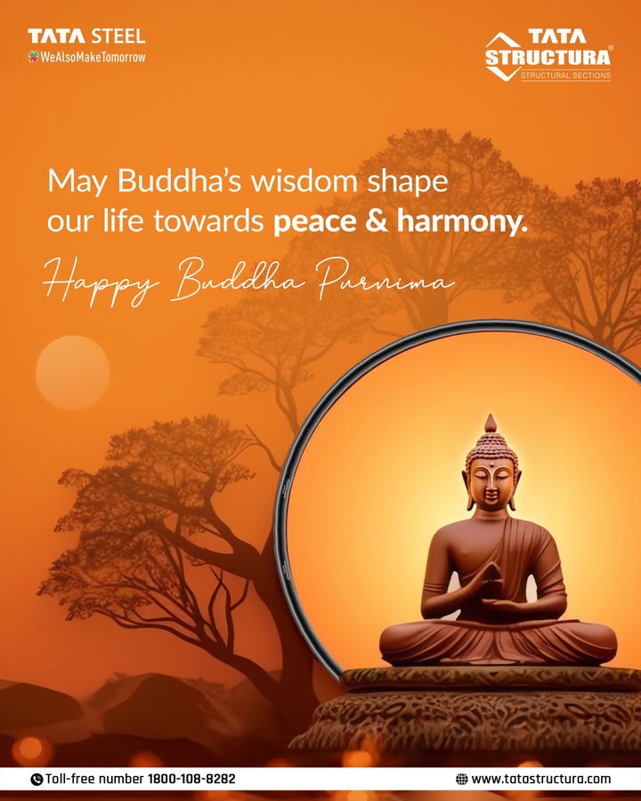 Let strength and serenity flow together this Buddha Purnima. Build with purpose. Build with peace. BuddhaPurnima TataStructura YehTikega SteelPipe SpiritualStrength Let strength and serenity flow together this Buddha Purnima. Build with purpose. Build with peace
