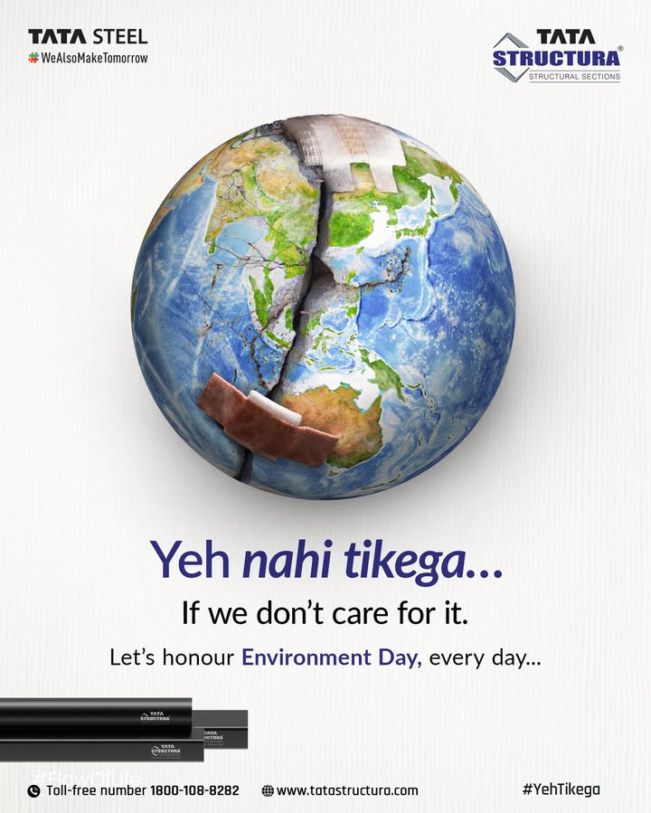 A planet held together by patches won t last forever. This Environment Day, lets not just fix lets truly care. Because Yeh nahi tikega, if we dont. YehTikega only when we act today, for tomorrow A planet held together by patches won t last forever. This Environment Day, lets not just fix lets truly care