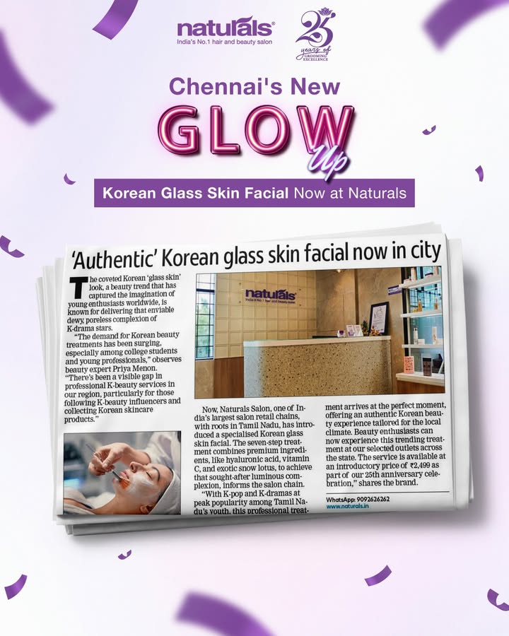 Glass skin like a K drama star Get the authentic Korean Glass Skin Facial at NaturalsSalon