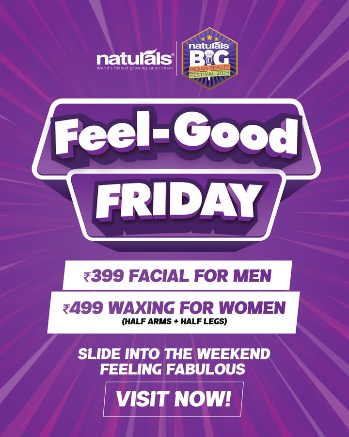 Weekend plans Start it in Style. Facial for Men 399 Waxing Combo for Women 499 Half arms Half legs 1