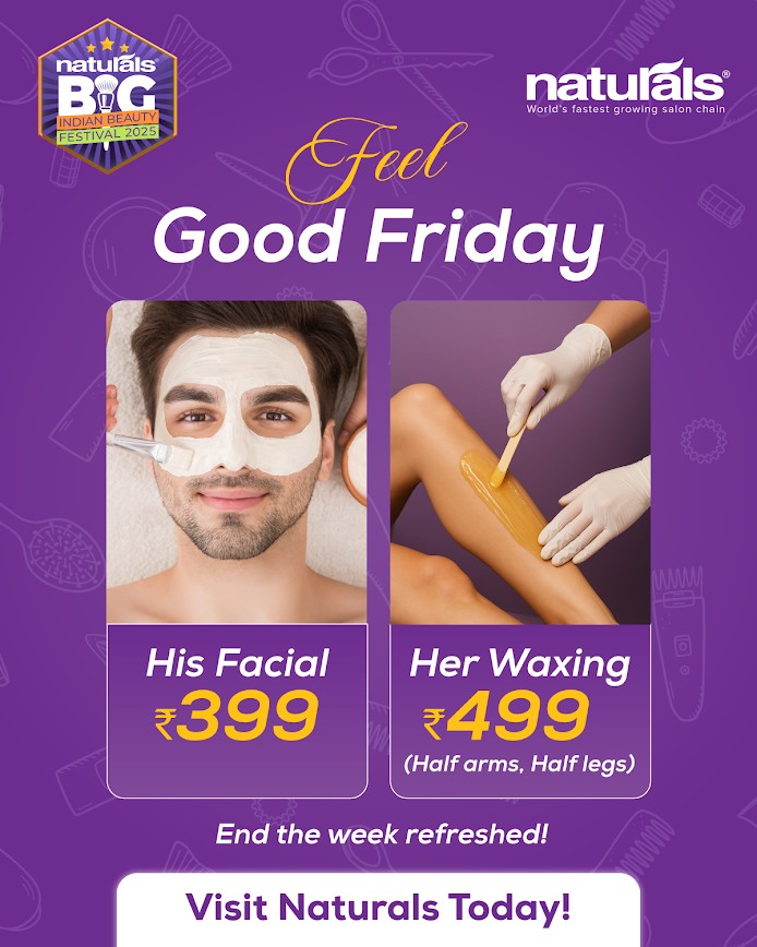 Get weekend ready as a duo this BIBF season Facial for him 399 Waxing Combo for her 499 Get pampered at Natural...