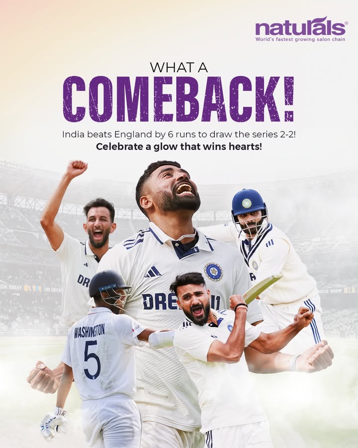 India turned up the heat and so can you Sirajs 5 wicket fire and a stunning 6 run win call for a celebration