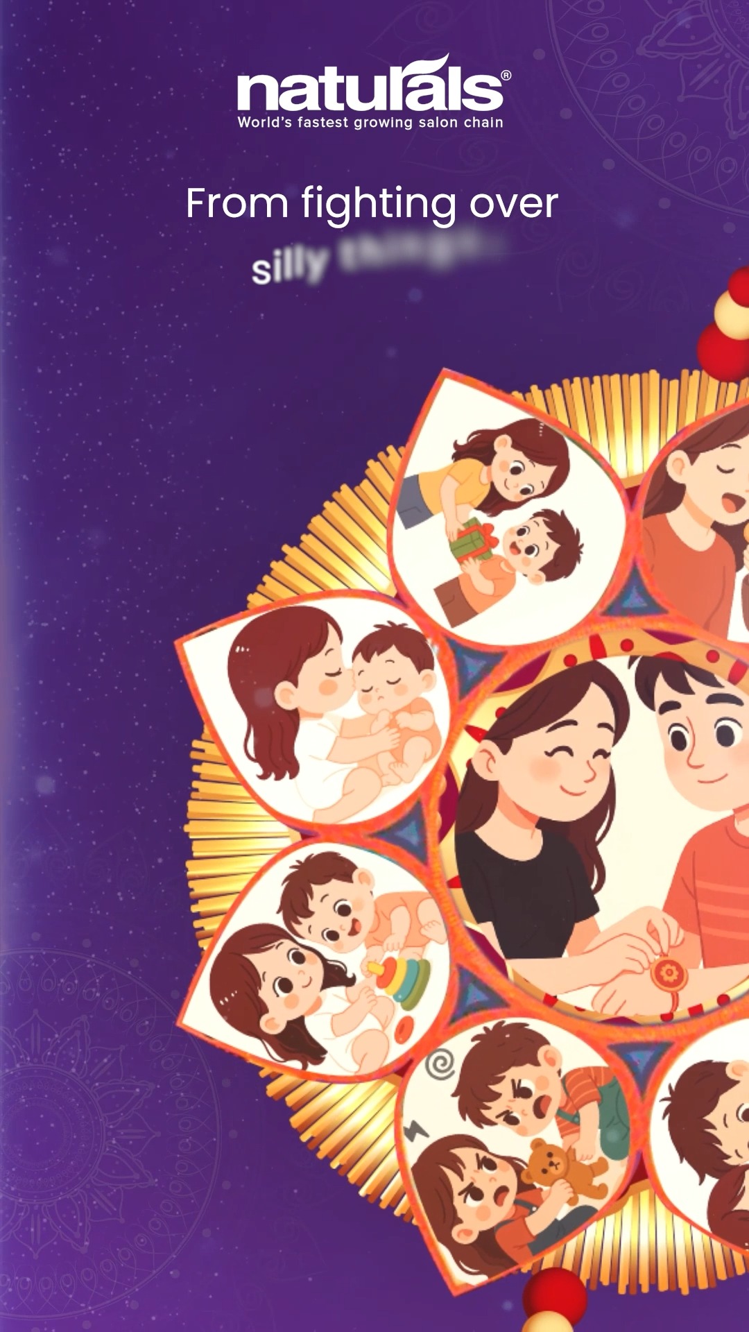 To the bond that s timeless and beautiful This Raksha Bandhan, Naturals Salon celebrates every laughter, every secret, a...