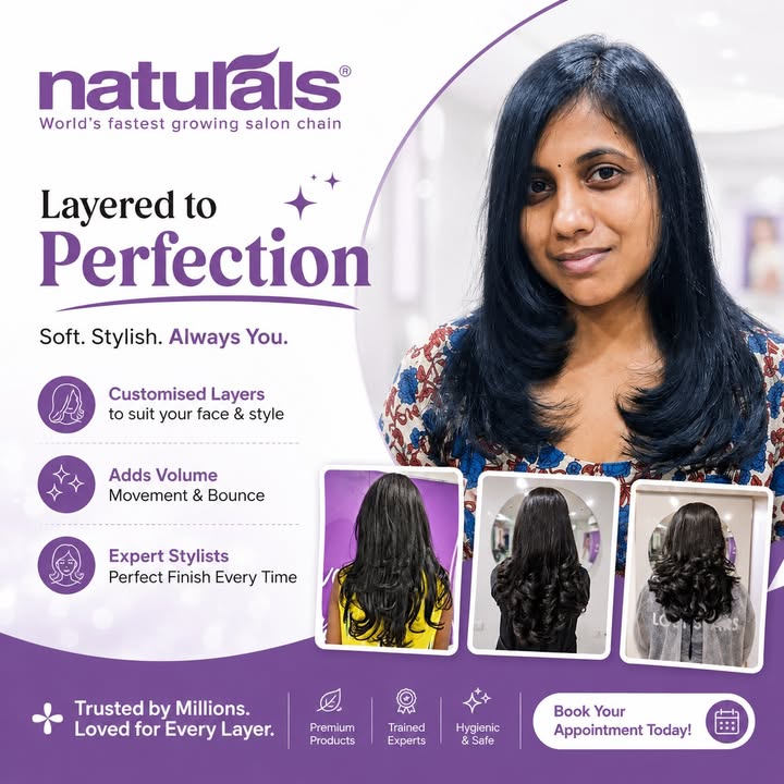 Best Layer Cut Near Me Give your hair a stylish transformation with professional layer cut services at Naturals Salon