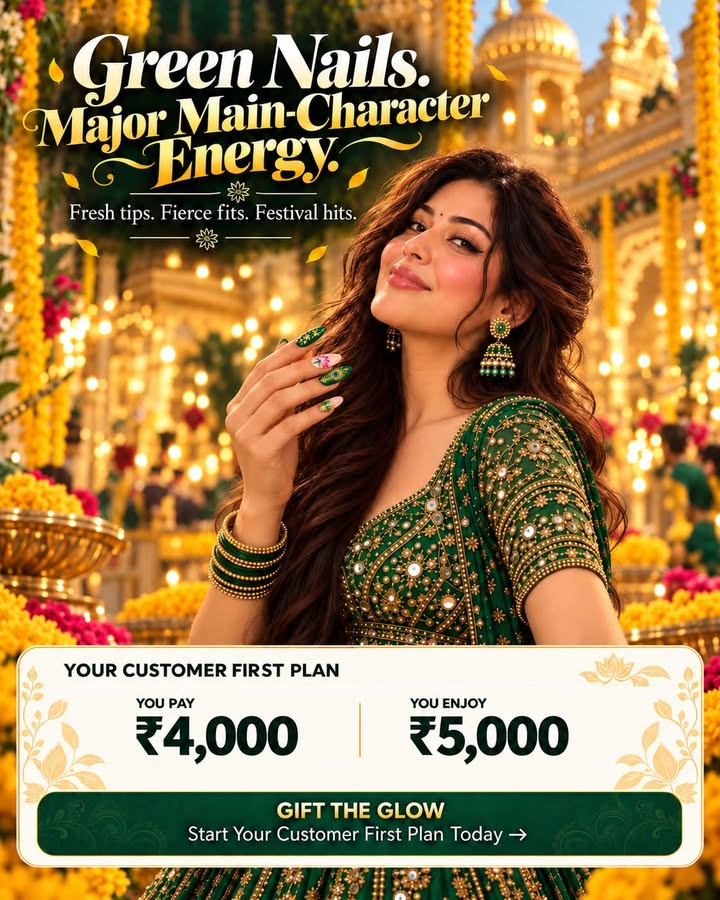  NAILS SO GREEN, THEY RE MAKING EVERYONE JEALOUS Serving emerald elegance with a side of festive drama ...