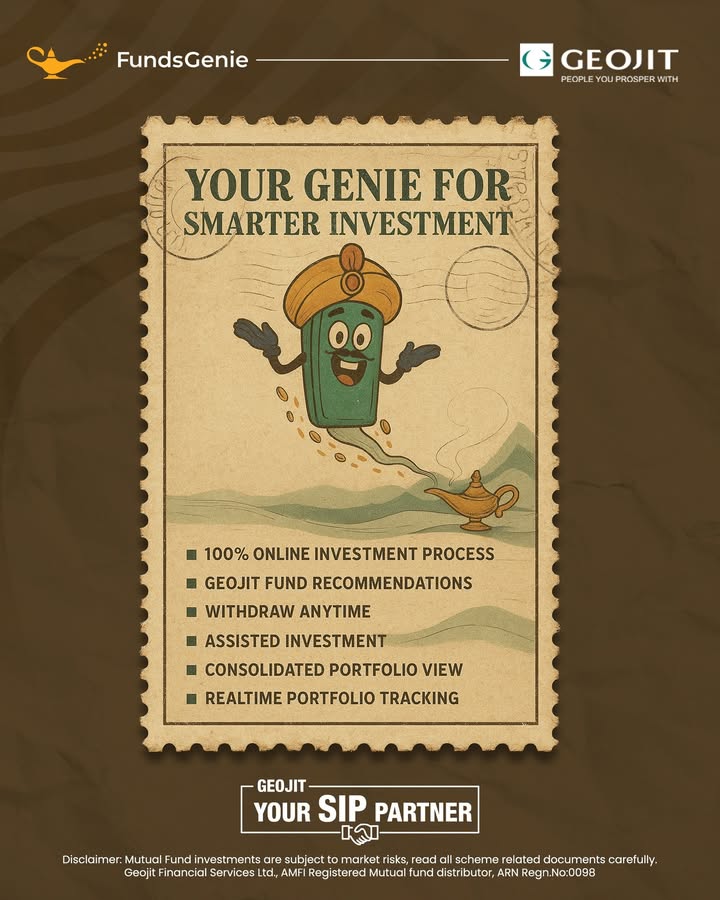 What would you wish for if you had a Genie Start turning your dreams into reality with FundsGenie by Geojit your smart companion for hassle free investing Take the first step on your investment journey today, Click here http... What would you wish for if you had a Genie Start turning your dreams into reality with FundsGenie by Geojit ...