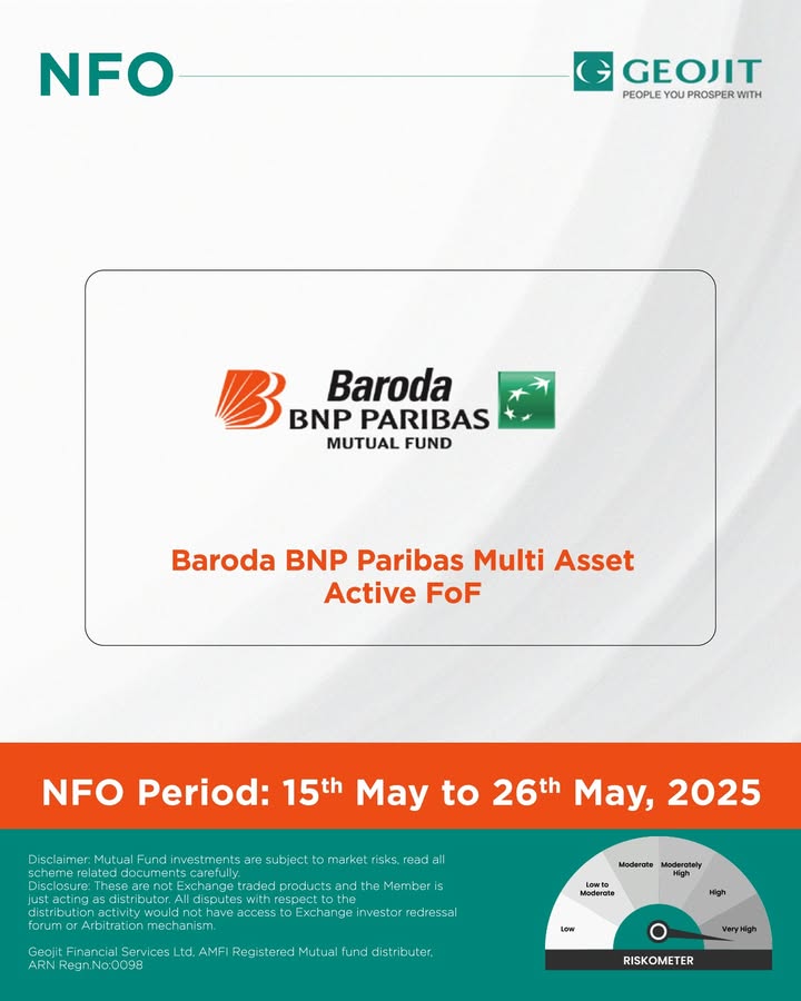An open ended fund of fund scheme predominantly investing in debt, equity and gold oriented schemes of Baroda BNP Paribas Mutual fund. To Know More https shorturl.at t44Kh Apply for this NFO through the FundsGenie platform https fundsgenie An open ended fund of fund scheme predominantly investing in debt, equity and gold oriented schemes of Baroda BNP Paribas Mu...