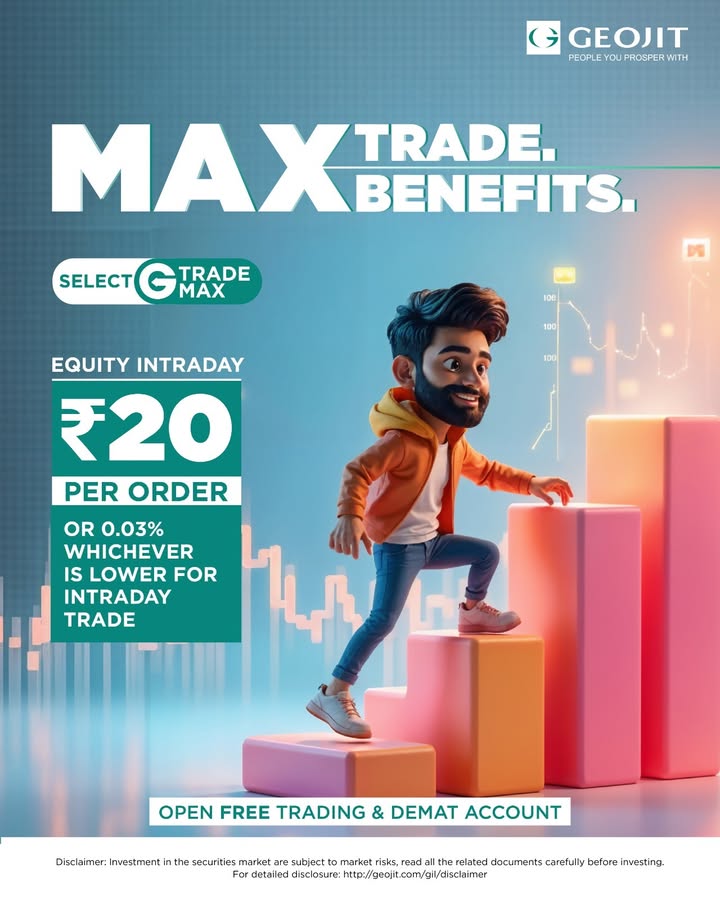 Exclusive Plan for Traders Explore Geojit s GTrade Max Plan With GTrade Max, enjoy maximum benefits Attractive brokerage rates Access to Geojit s advanced trading platforms In depth research reports and expert recommenda... Exclusive Plan for Traders Explore Geojit s GTrade Max Plan With GTrade Max, enjoy maximum benefits ...