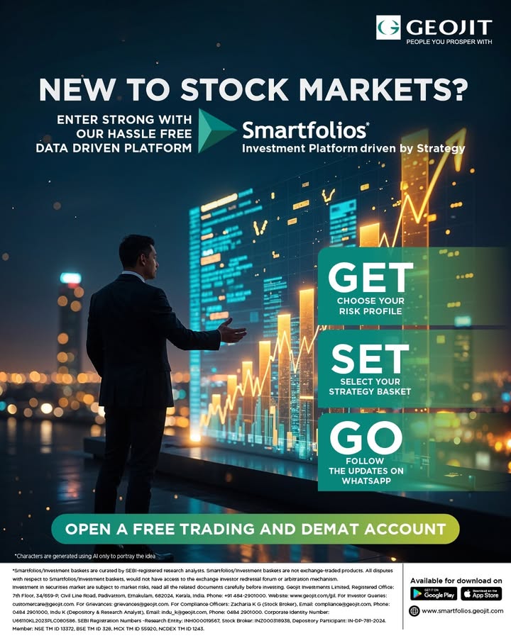 Ready to make smarter investment choices Look no further Presenting Smartfolios by Geojit curated baskets of stocks. The LMS basket is based on MSCI, India Domestic IMI Select 30 index Ready to make smarter investment choices Look no further Presenting Smartfolios by Geojit curated baskets of stocks