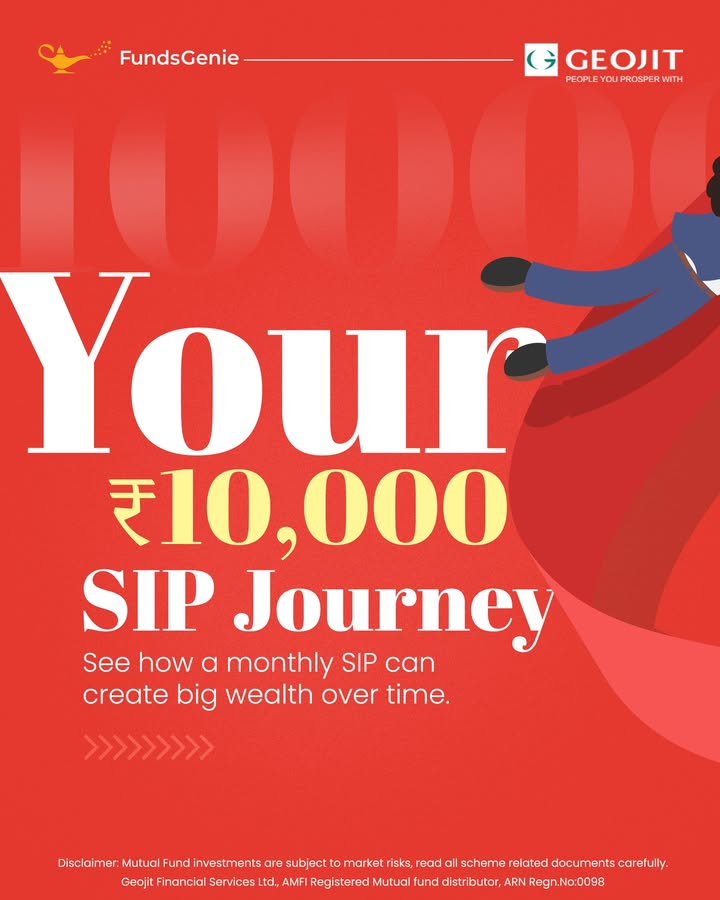 Start your wealth creation journey with just 10,000 a month With Geojits expert guidance and trusted platform, planning your financial future has never been easier Start your wealth creation journey with just 10,000 a month With Geojits expert guidance and trusted platform,...