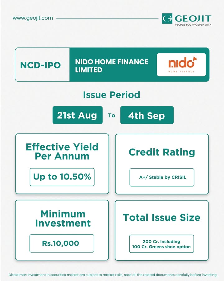Nido Home Finance Limited the Company or Issuer was incorporated at Mumbai on May 30, 2008 as a public limited company...