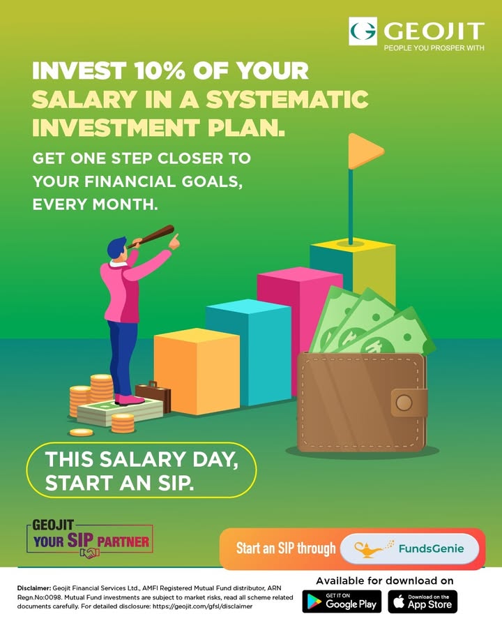 This salary day, take a smart step toward your financial goals. Start investing just 10 of your salary in a Systematic Investment Plan SIP and watch your wealth grow month by month This salary day, take a smart step toward your financial goals