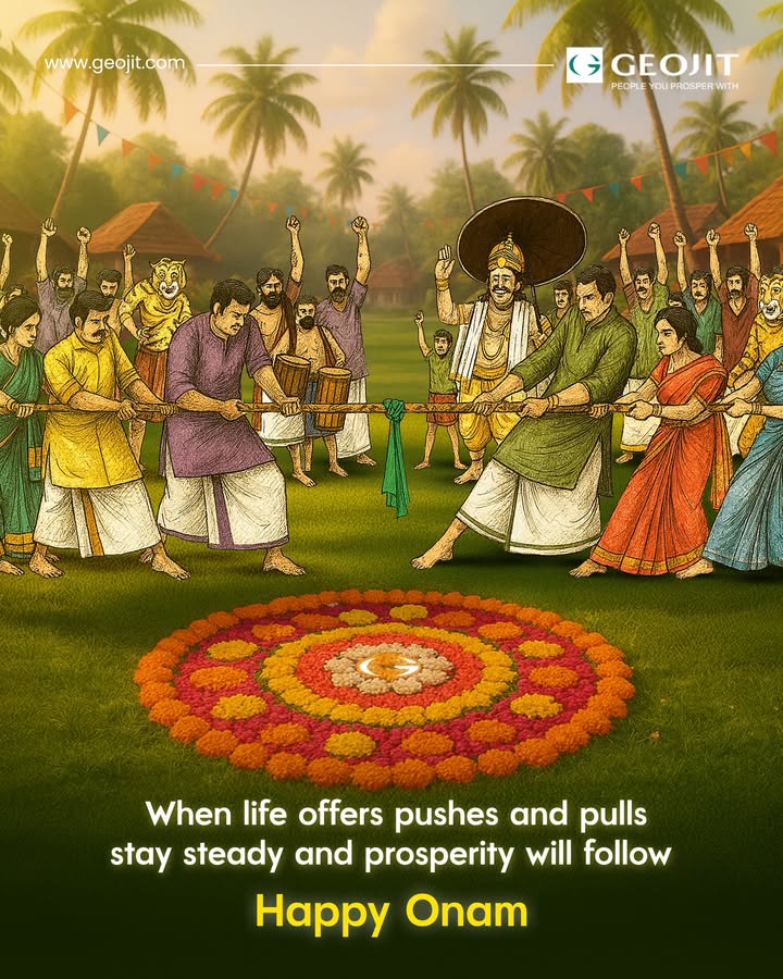 This Onam, lets celebrate balance, unity, and the strength to move forward together. Wish you and your loved ones an Onam filled with joy and prosperity. Start investing today through FundsGenie by Geojit https fundsgenie This Onam, lets celebrate balance, unity, and the strength to move forward together