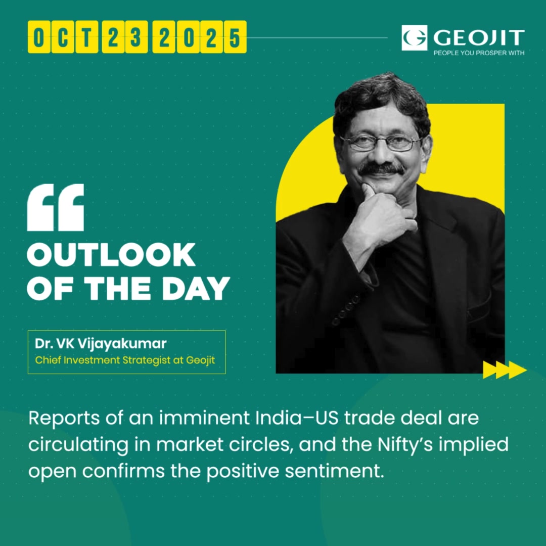 Reports of an imminent India US trade deal are circulating in market circles, and the Niftys implied open confirms the positive sentiment  Reports of an imminent India US trade deal are circulating in market circles, and the Niftys implied open confirms th...