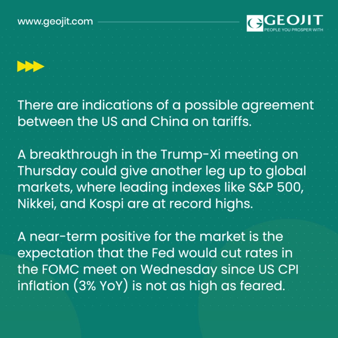 News flows indicate continuation of the positive momentum in the market. There are indications of a possible agreement between the US and China on tariffs  News flows indicate continuation of the positive momentum in the market