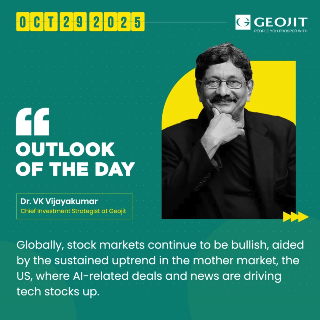 Globally, stock markets continue to be bullish, aided by the sustained uptrend in the mother market, the US, where AI related deals and news are driving tech stocks up  Globally, stock markets continue to be bullish, aided by the sustained uptrend in the mother market, the US, where AI r...