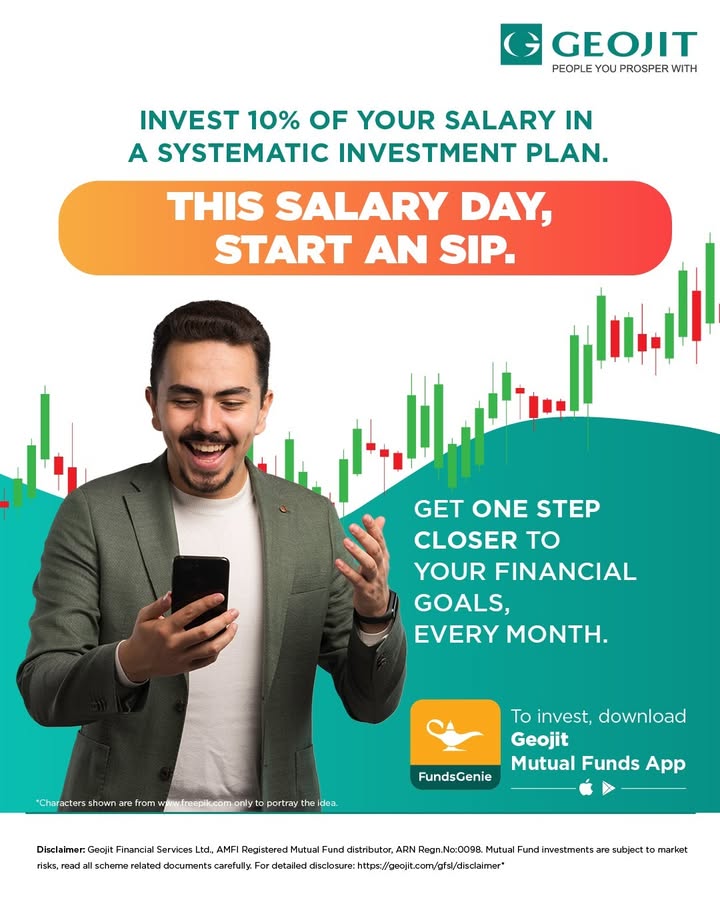 Its salary day Before you spend, invest a little for your future. A SIP today can shape your tomorrow