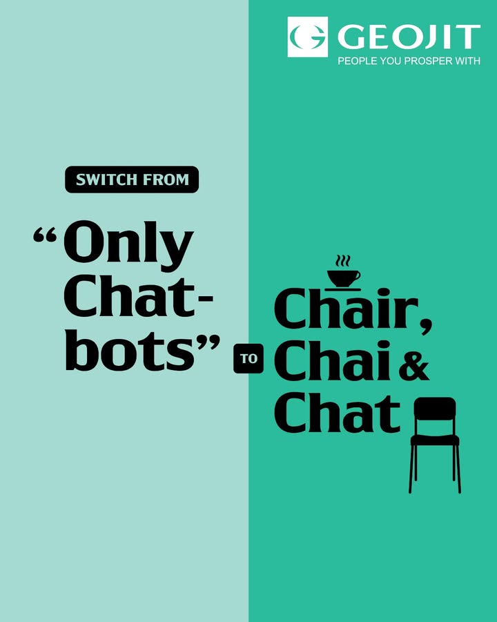Why settle for chatbots when your investments deserve real conversations At Geojit, we blend technology with human ...