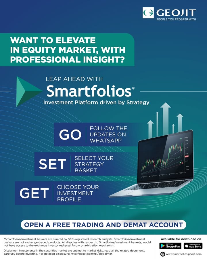 Looking to step up your equity investing with strategy and expert insight Geojit Smartfolios gives you strategy driven...