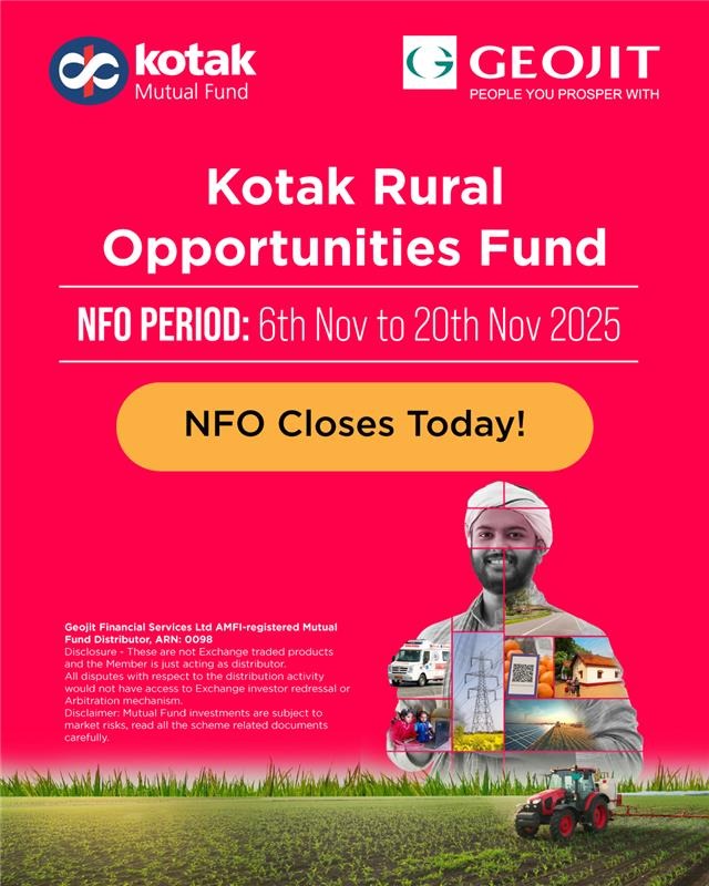 NFO closes today Explore the Kotak Rural Opportunities Fund before the subscription window ends To Know More https tiny...