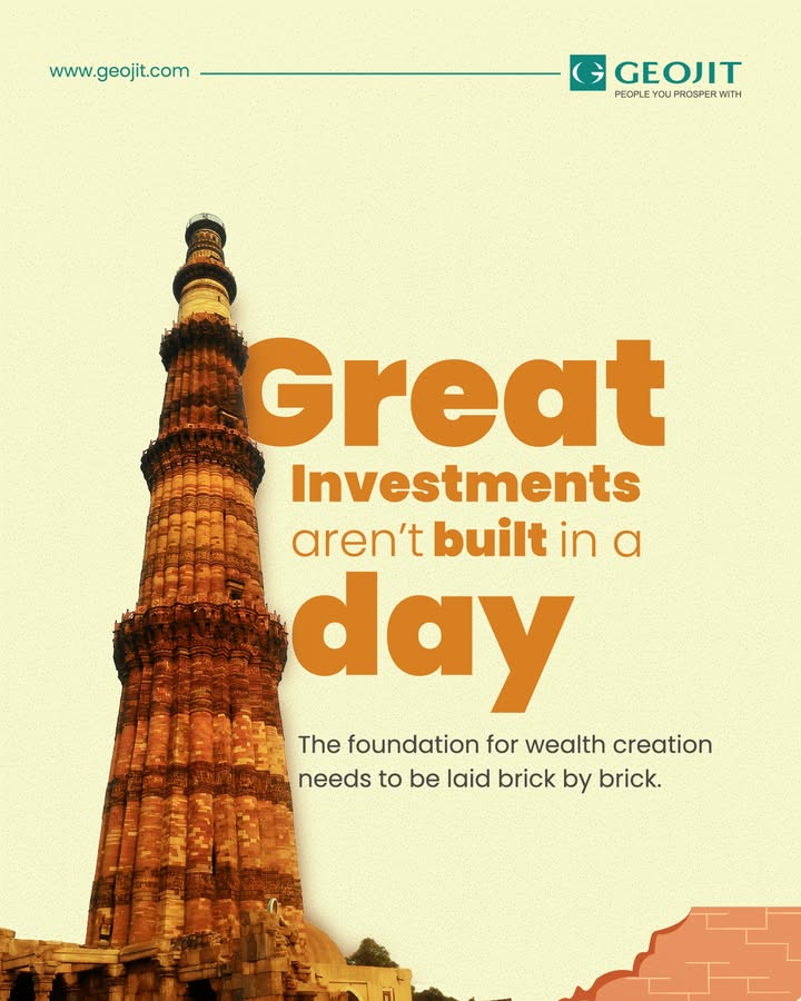 Every investment you make today lays a foundation for tomorrow. Every disciplined investment adds strength to your future