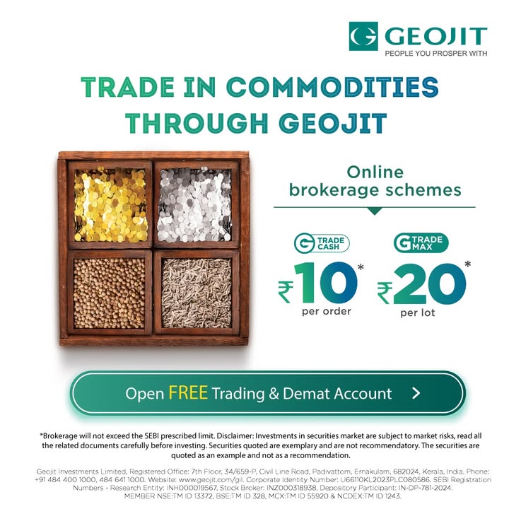 Looking to trade in commodities with ease With Geojits seamless online platform and simple brokerage options, you can trade...