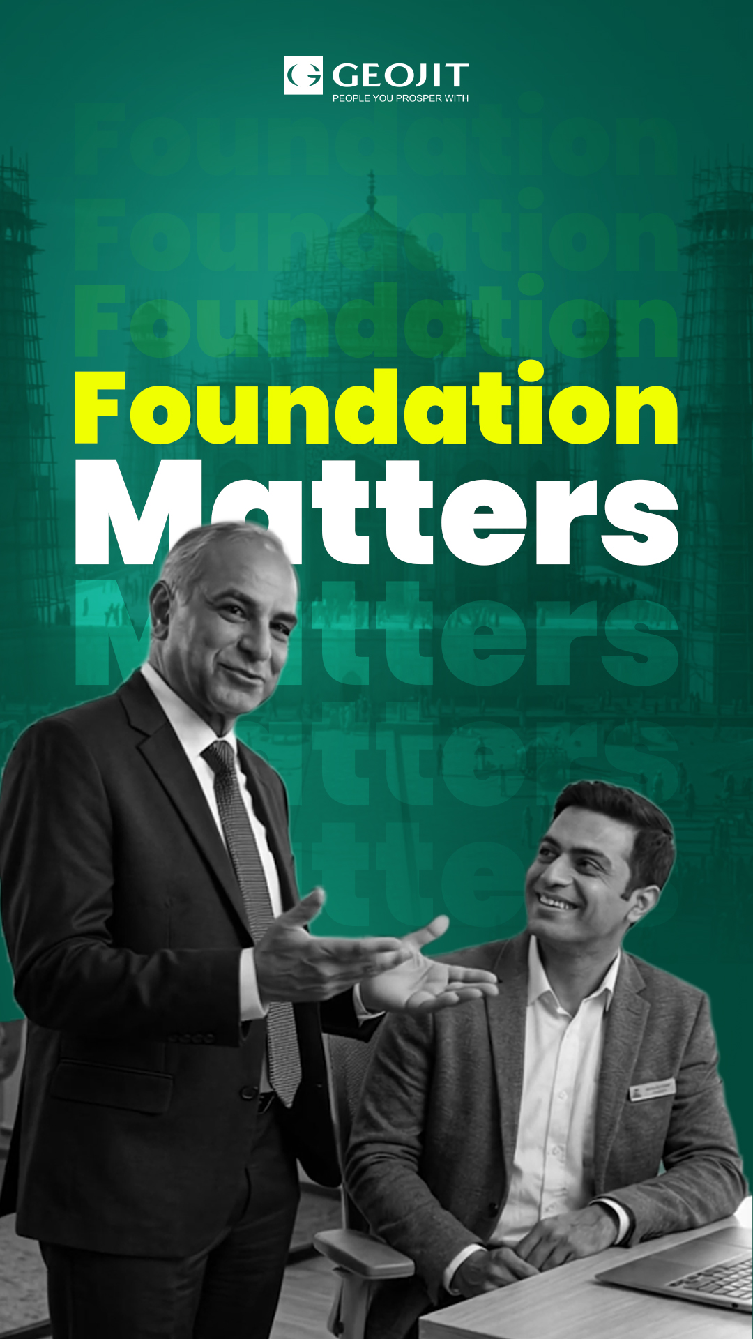 Every masterpiece begins with a foundation. The Taj Mahal took time, care, and expert hands and so does your wealth