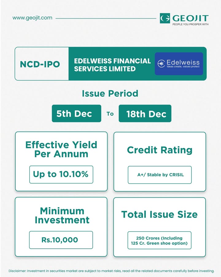 Edelweiss Financial Services Limited EFSL , was incorporated on November 21, 1995 under the name Edelweiss Capital Limit...