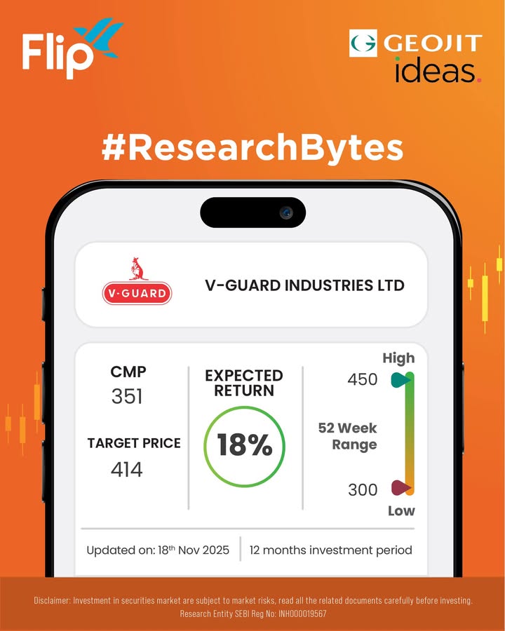 V Guard Industries Ltd VGRD is one of the leading players in the electrical consumer durables space