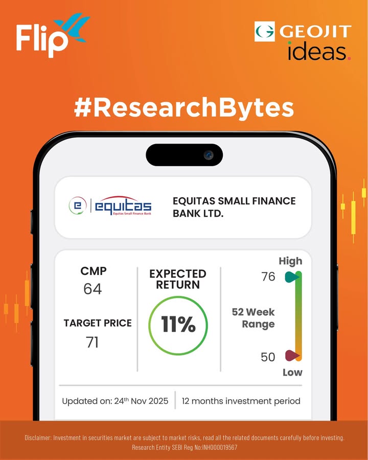 Equitas Small Finance Bank ESFBL is a leading small finance bank that offers new age banking solutions to the financially ...