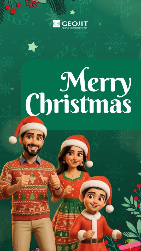 This Christmas, let your investments sing the tune of growth Merry Christmas from Geojit For detailed disclosure click he...