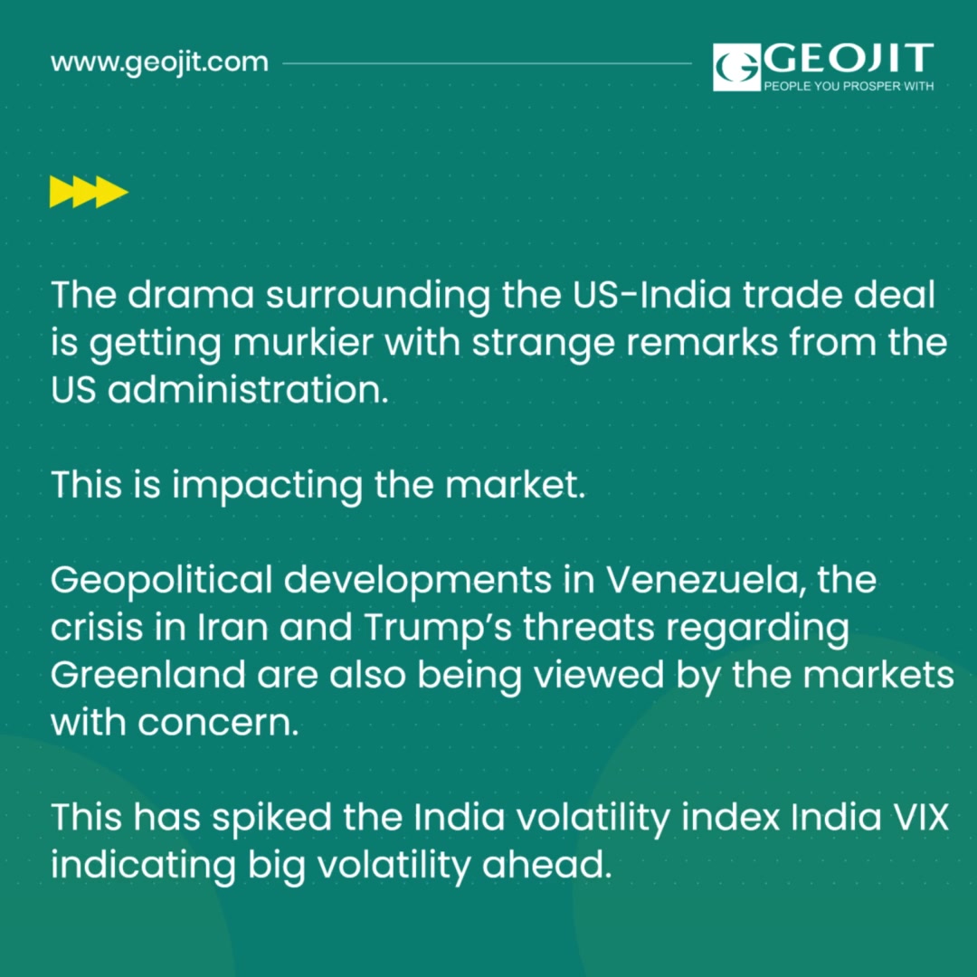  The market has turned distinctly weak, weighed down by a series of India specific and global geopolitical events