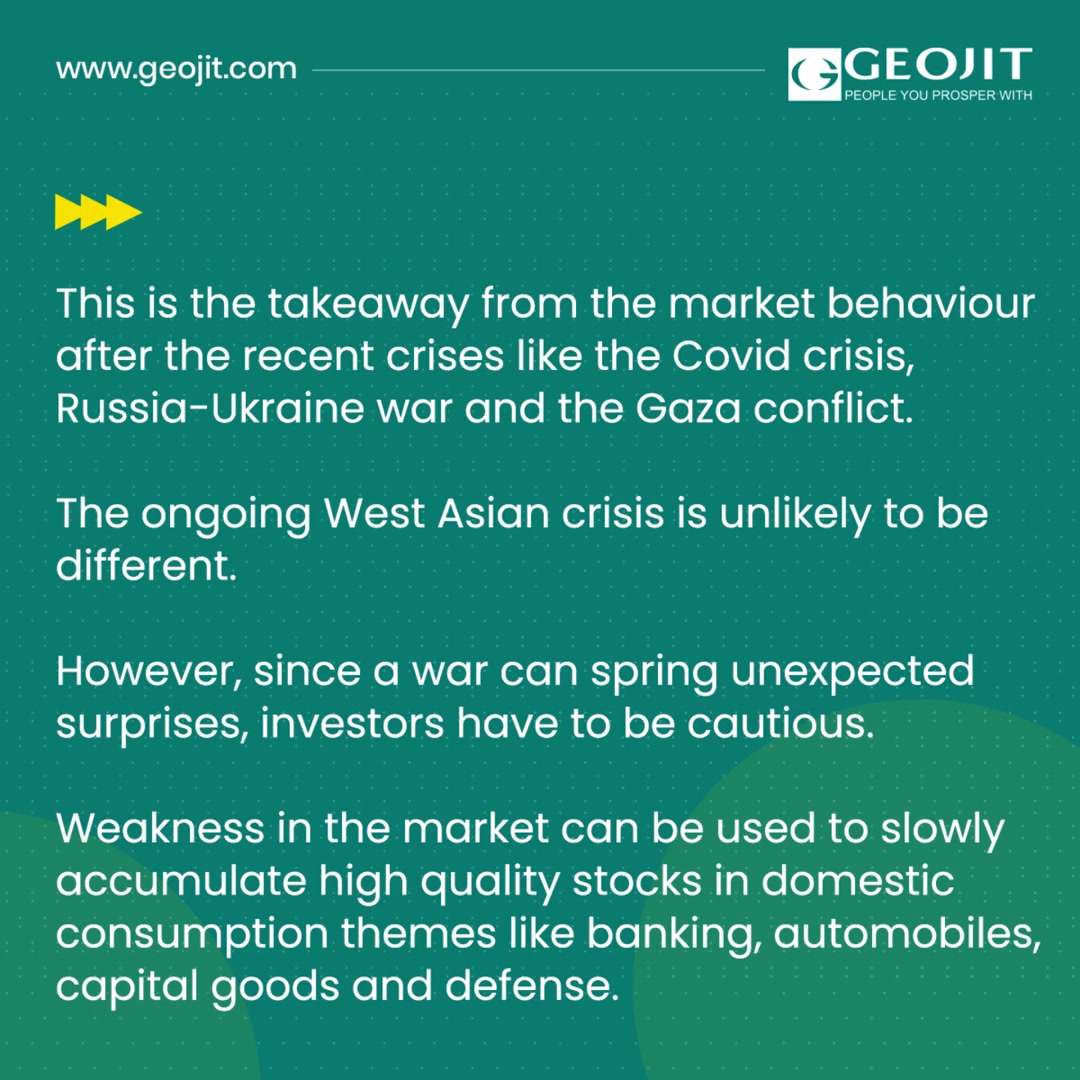  The uncertainty related to the war in West Asia will loom large over the market in the near term