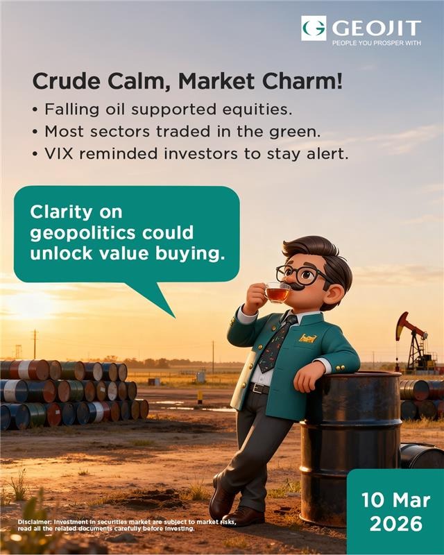 Markets closed on a positive note as falling crude prices supported equities and lifted sentiment across sectors