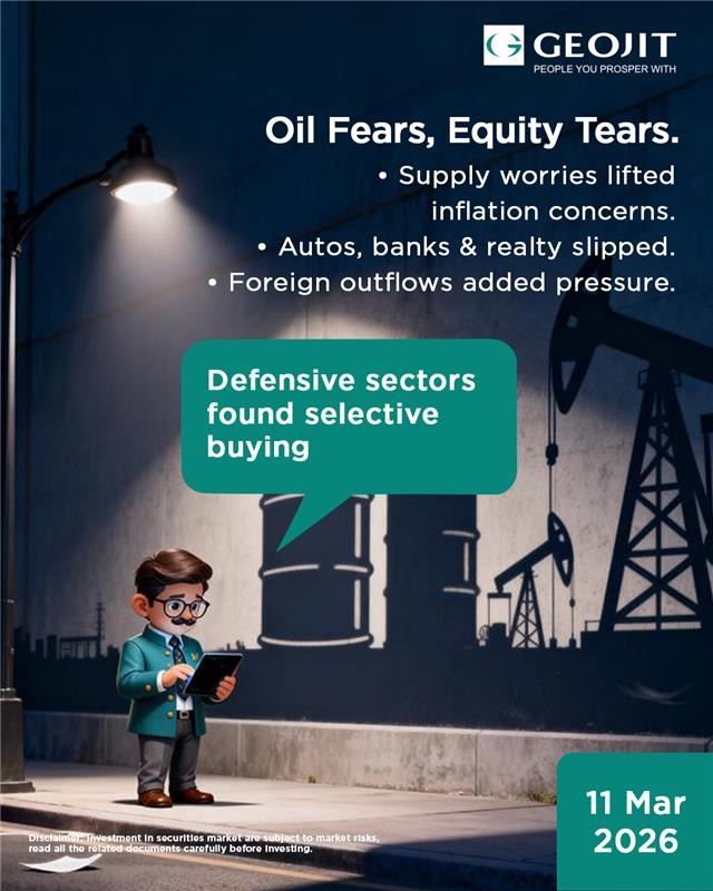 Markets ended lower as oil supply worries revived inflation concerns and weighed on investor sentiment