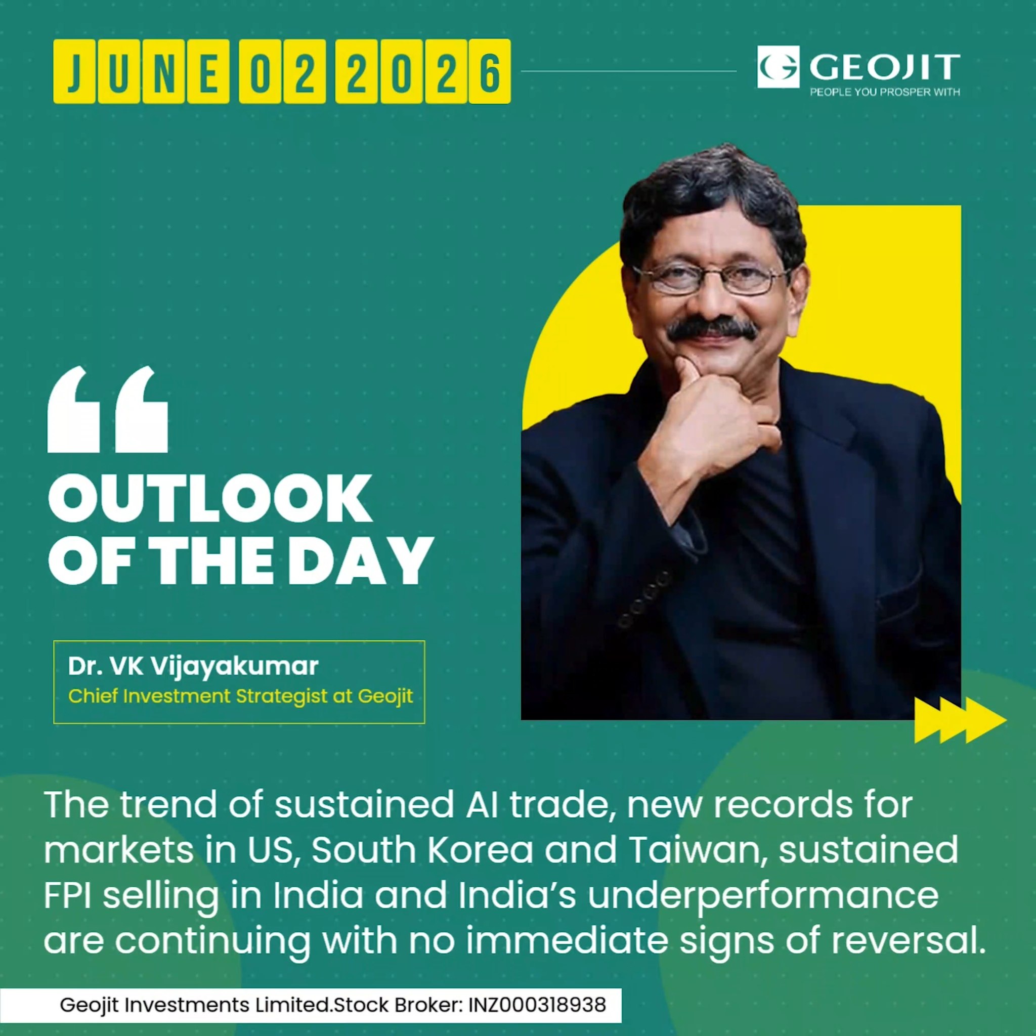  The trend of sustained AI trade, new records for markets in US, South Korea and Taiwan, sustained FPI selling in India ...