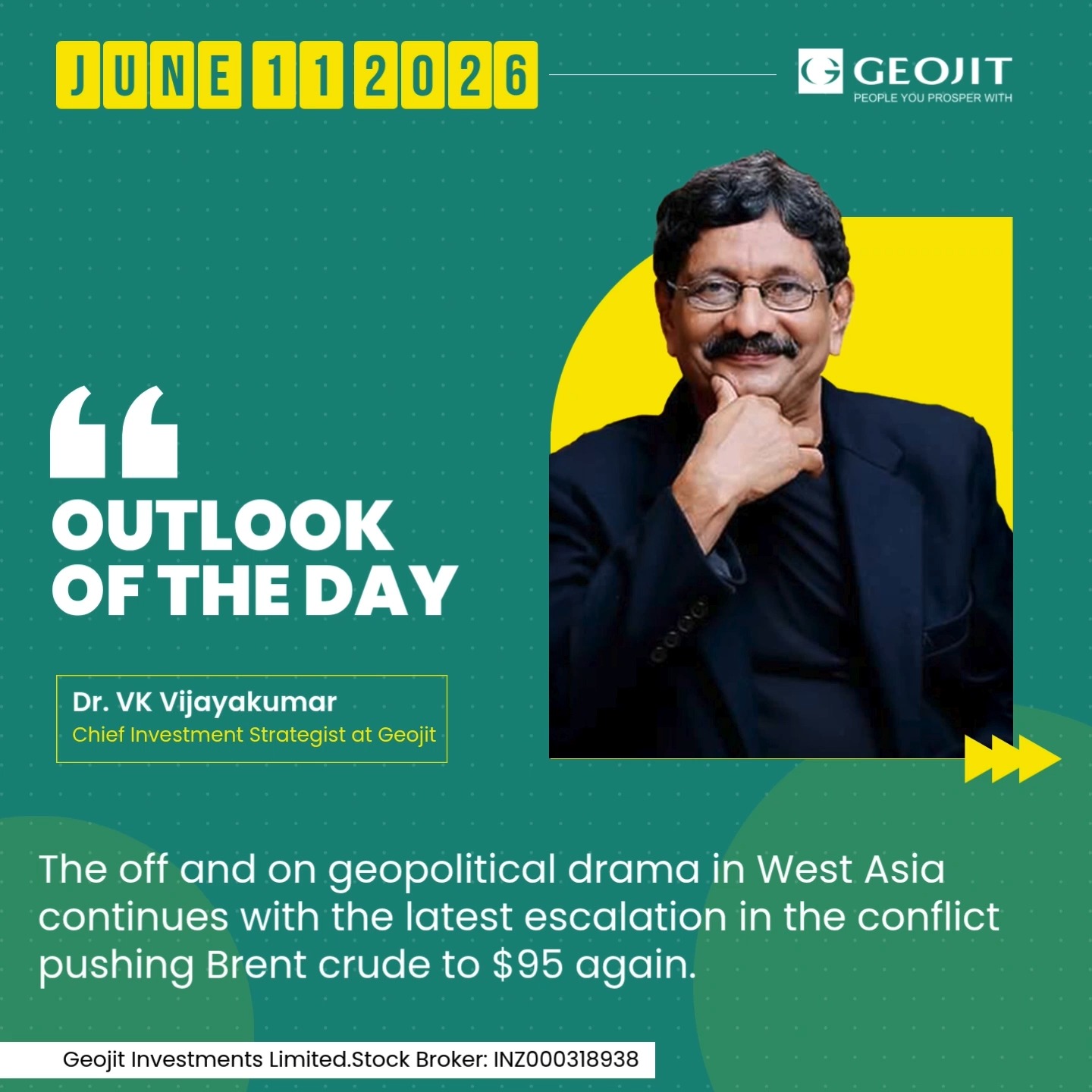  The off and on geopolitical drama in West Asia continues with the latest escalation in the conflict pushing Brent crude...