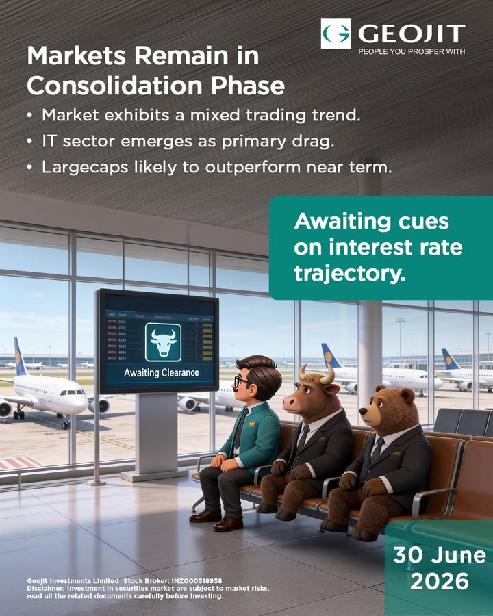 The domestic market remained in a consolidation phase, trading within a narrow range and exhibiting a mixed trend