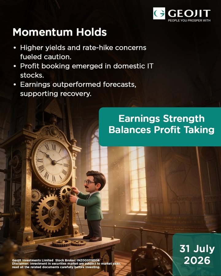  Markets held firm despite profit booking at higher levels as investors remained cautious over elevated yields and rate ...