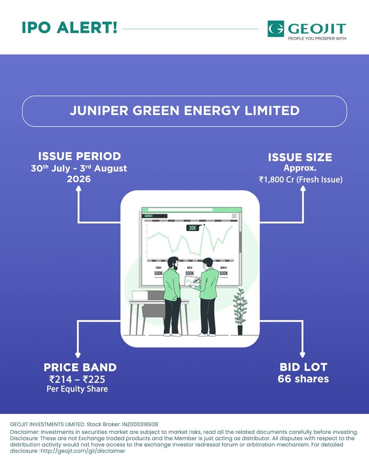 JUNIPER GREEN ENERGY LIMITED Public Issue of Equity Shares Juniper Green Energy Limited is one of India s leading renewable ...