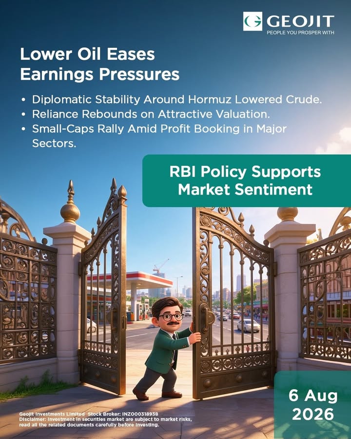 Lower crude prices and RBI policy stability boosted market confidence, improving the earnings outlook and supporting selecti...