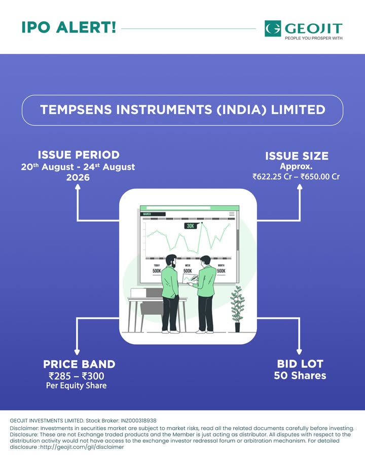 TEMPSENS INSTRUMENTS INDIA LIMITED Public Issue of Equity Shares Tempsens Instruments India Limited is a thermal engine...
