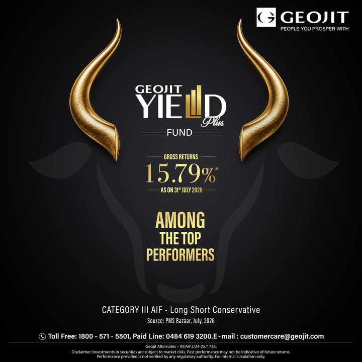 Geojit Yield Plus Fund Gross returns of 15.79 as on 31 July 2026