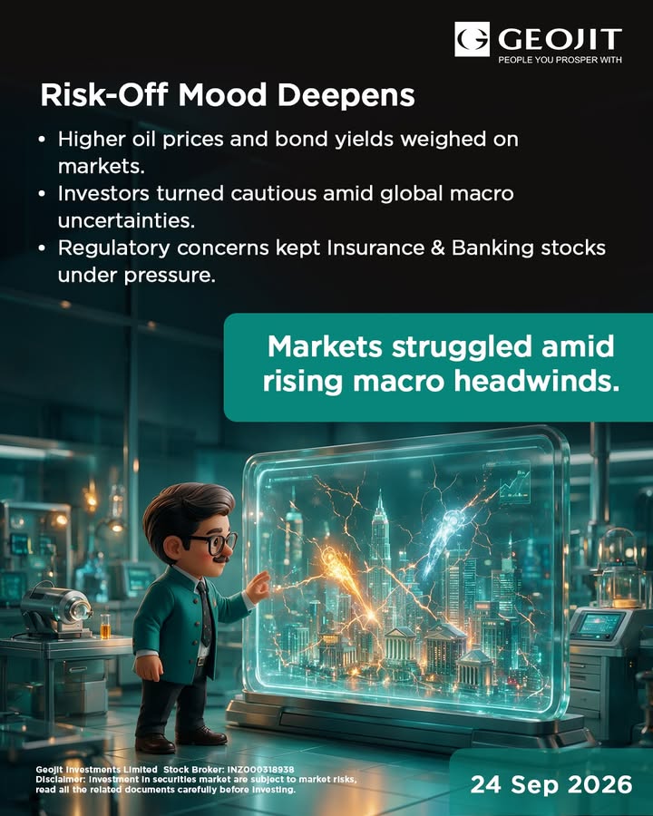  Rising crude oil prices and higher bond yields continued to pressure markets, while concerns over the interest rate out...