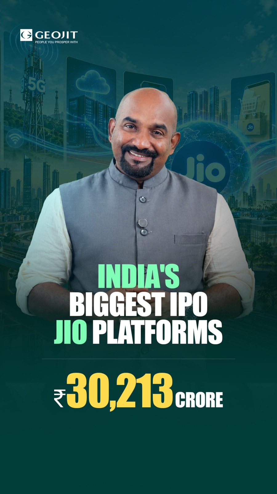 Jio Platforms connects 533 million customers and carries around 60 of Indias wireless data traffic