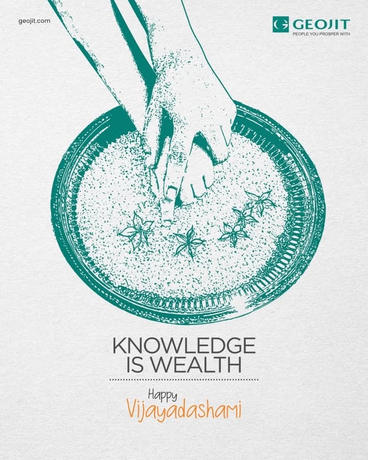 Lets invest in knowledge that helps grow your wealth. Happy Vidyarambham 